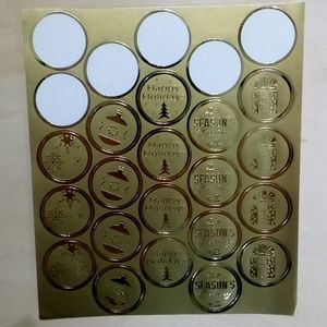 5/$15 Seals 19 Gold Foil Gartner Stationery Self Adhesive